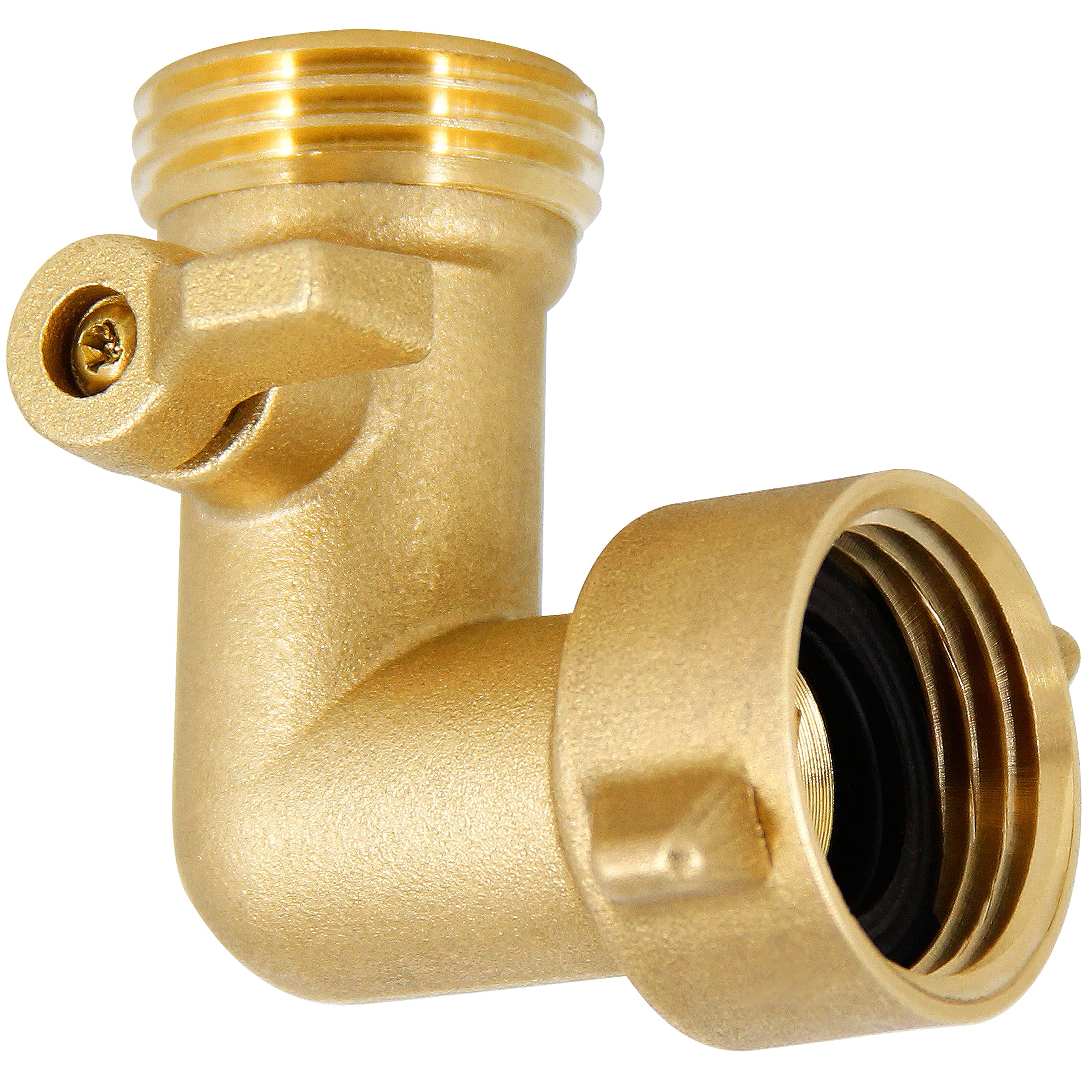 Lifynste elbow connector enables easier hookup near low spigots or walls