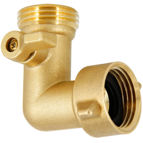 Lifynste elbow connector enables easier hookup near low spigots or walls