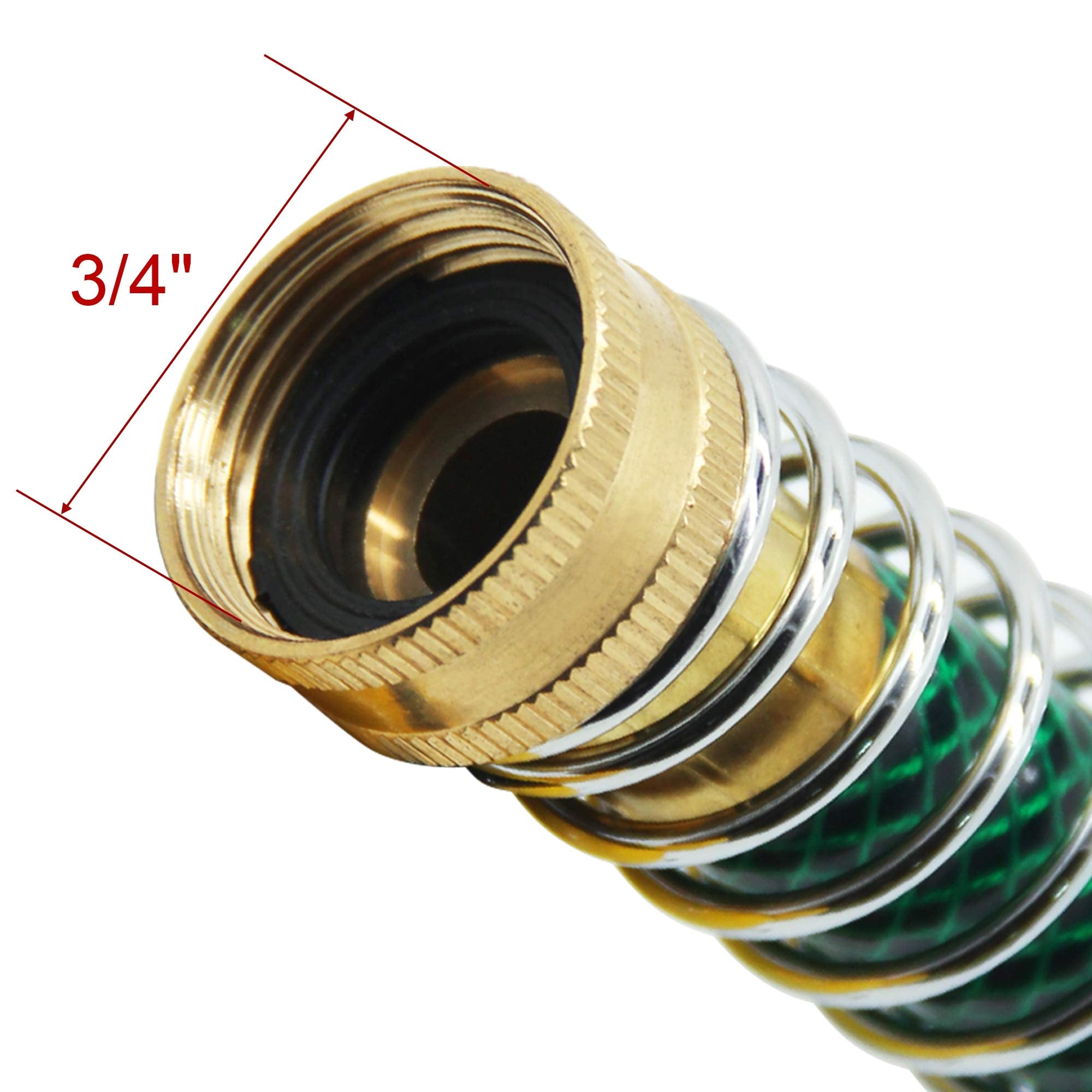 Lifynste kink protector coil spring in action preventing hose kinks during use