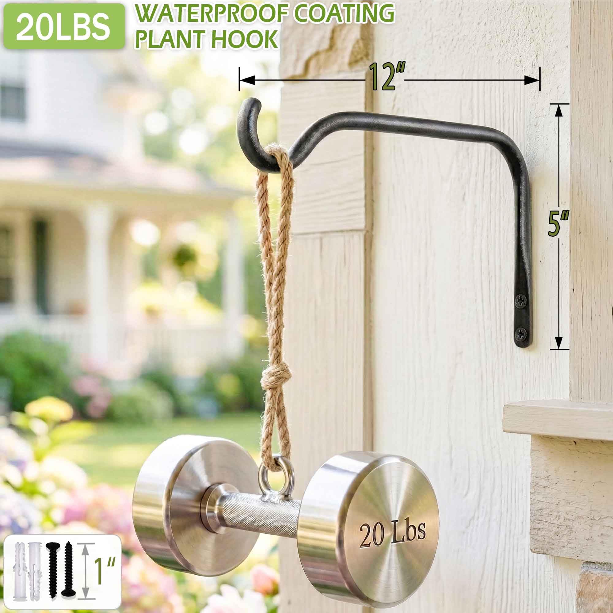 Lifyzoon 8-inch bracket suitable for bird feeders.