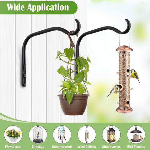 Lifyzoon black matte finish resists weathering for outdoor decor.