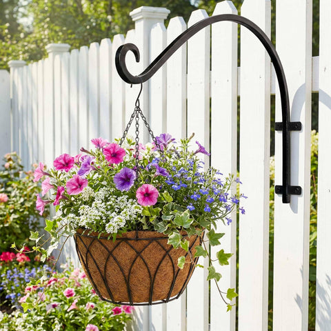 Lifyzoon outdoor wall hook in black adds stable bird feeder mounting.