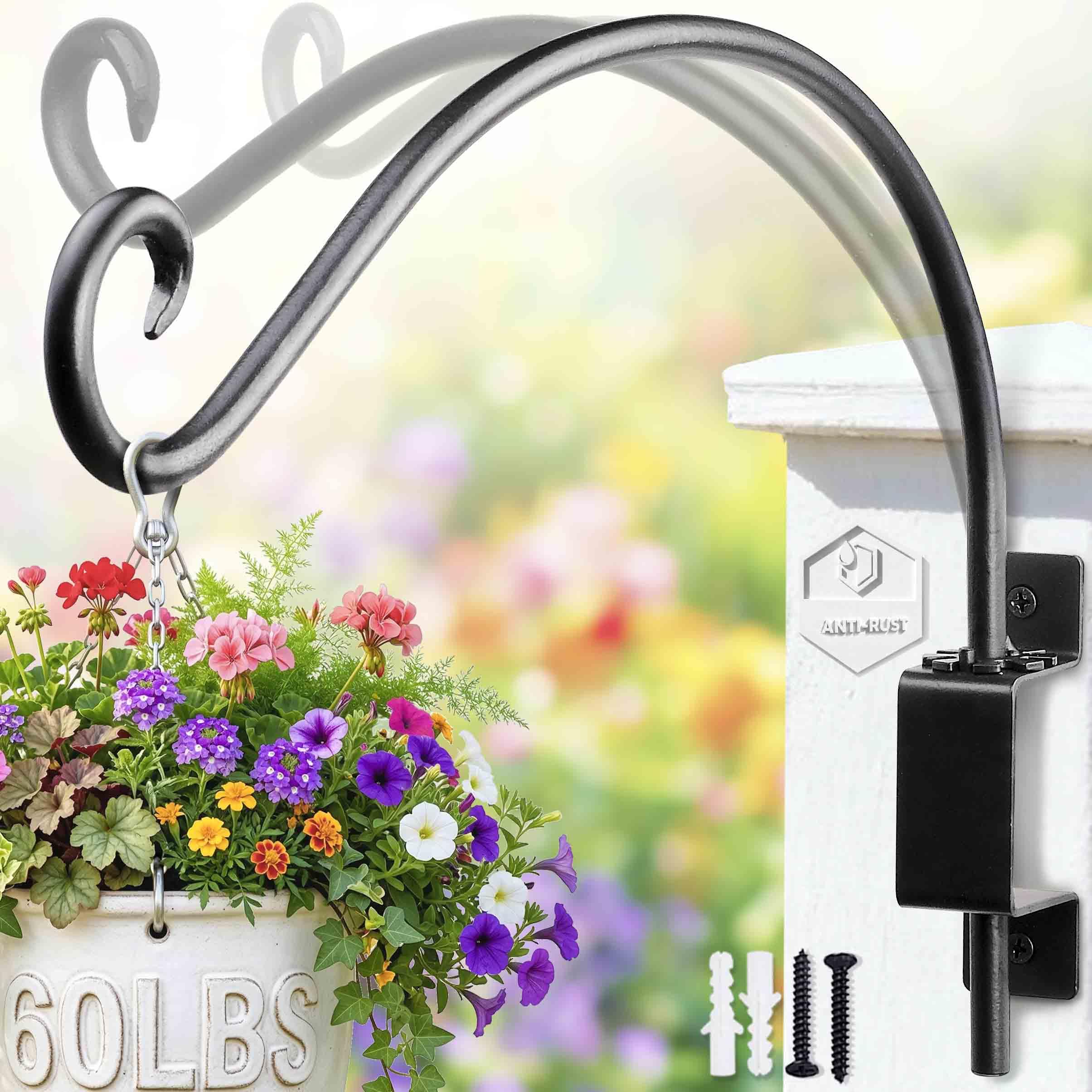 Lifyzoon swivel bird feeder hanger on wall with 16-inch rotating arm for outdoor feeding