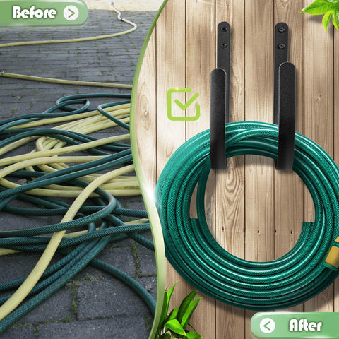 Lifyzoon versatile hose rack doubles as organizer for cords and other tools.