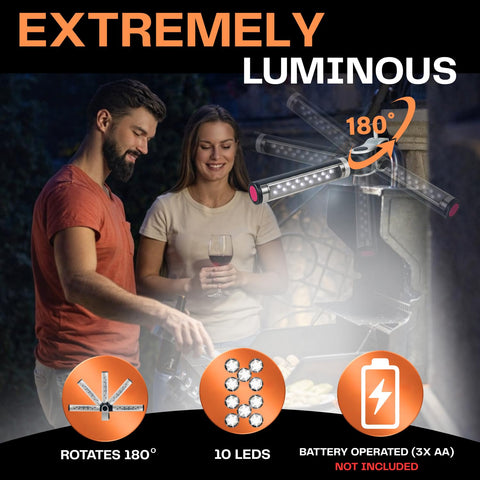 LightAccents durable aluminum construction withstands outdoor conditions for reliable grilling.