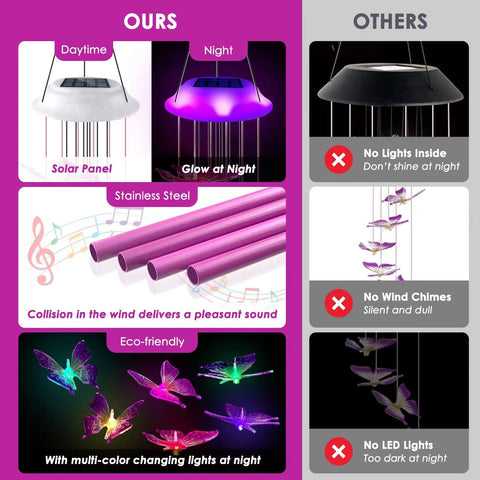 Lightalent four-tube wind chimes purple deliver a deep, soothing outdoor tone.