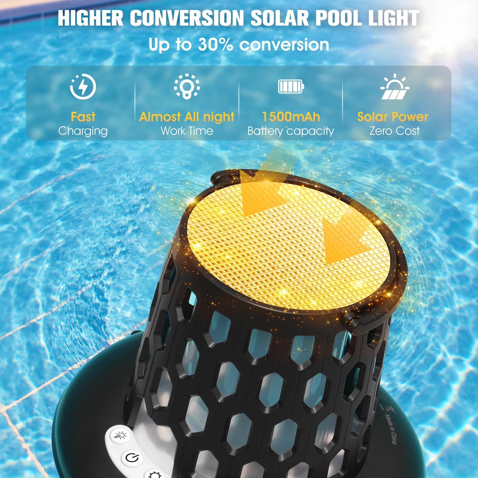 LightHacker pool light emits vibrant underwater colors for parties.