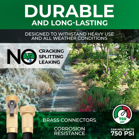 LightHose brass connectors close-up, leak-free performance for reliable watering tasks.