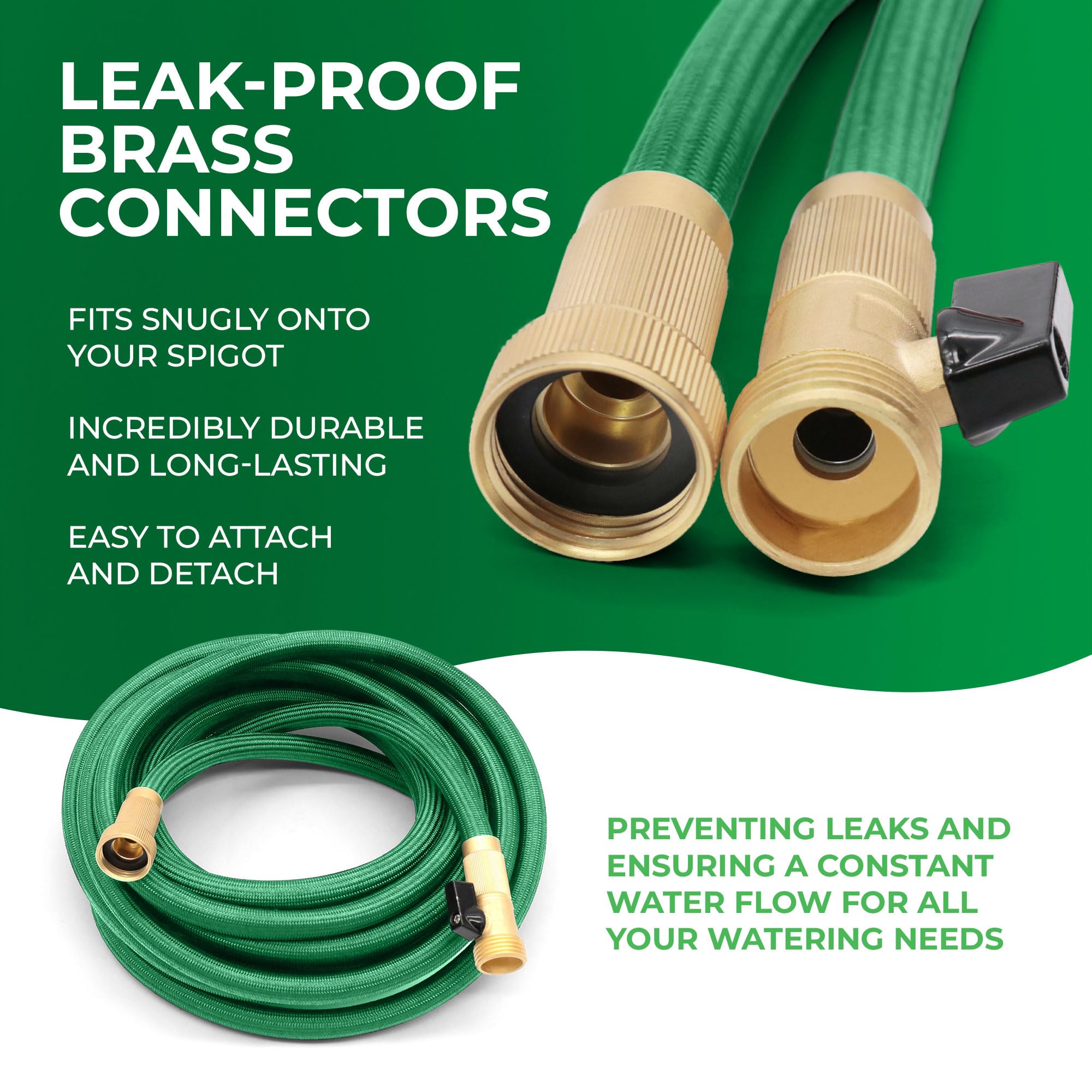 LightHose brass connectors ensure leak-proof, durable connections