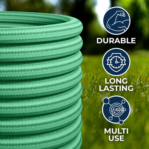 LightHose grassy-green design blends with garden spaces.