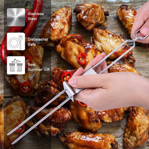 Lightique CMYK skewers are dishwasher safe for quick cleaning after barbecues