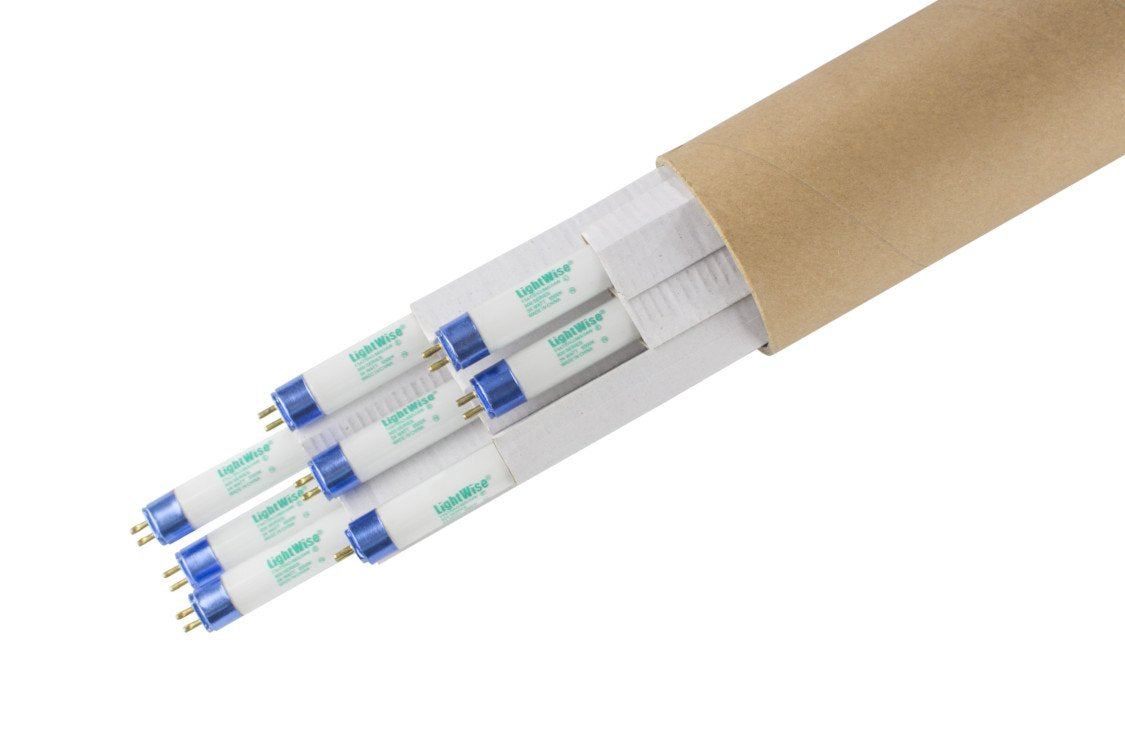 LightWise LWF54T5HO865 8-pack bulbs deliver strong vegetative light for seed starting and cloning.