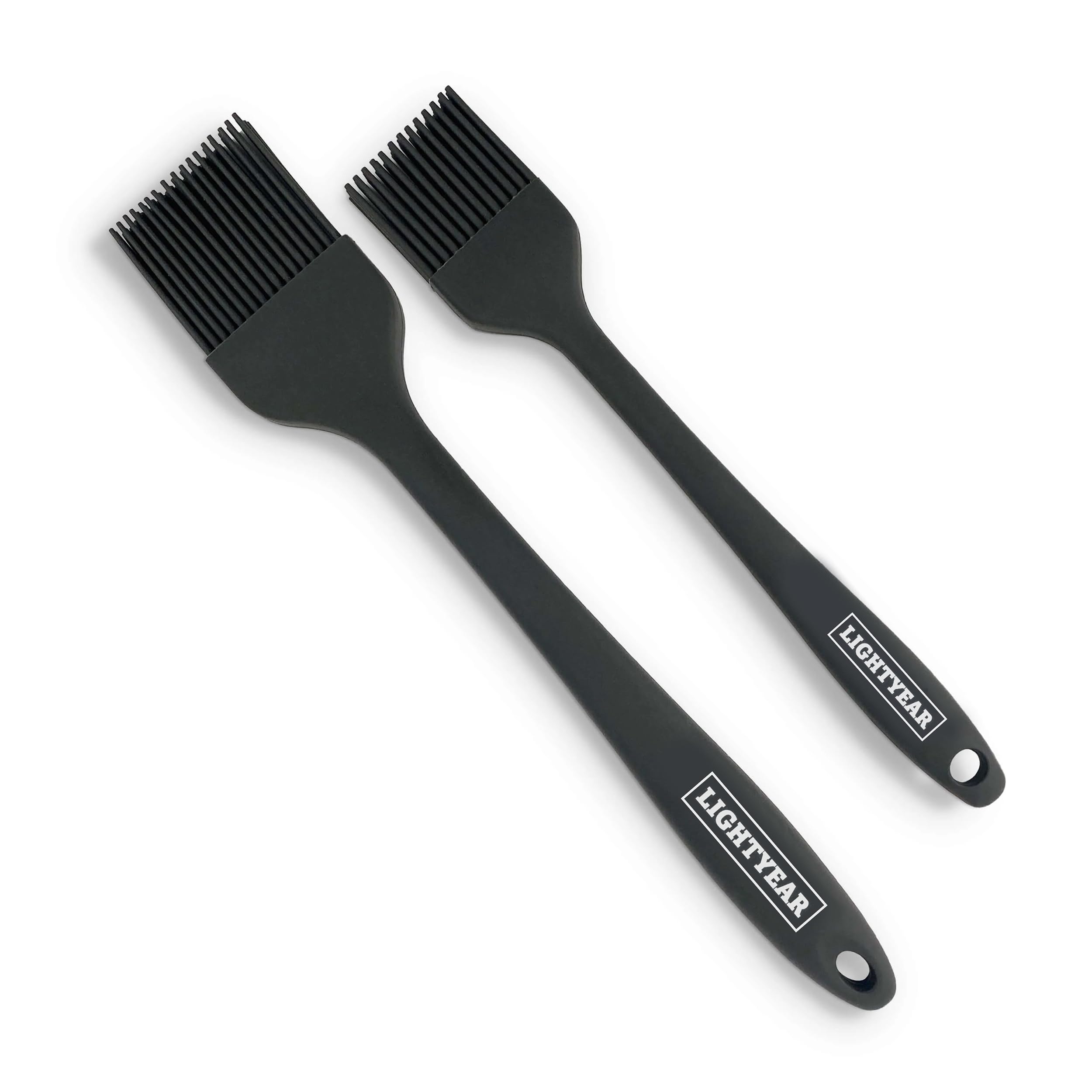 Lightyear silicone basting brush set close up showing dense bristles for even coating