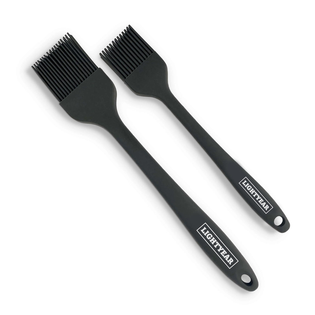 Lightyear silicone basting brush set close up showing dense bristles for even coating