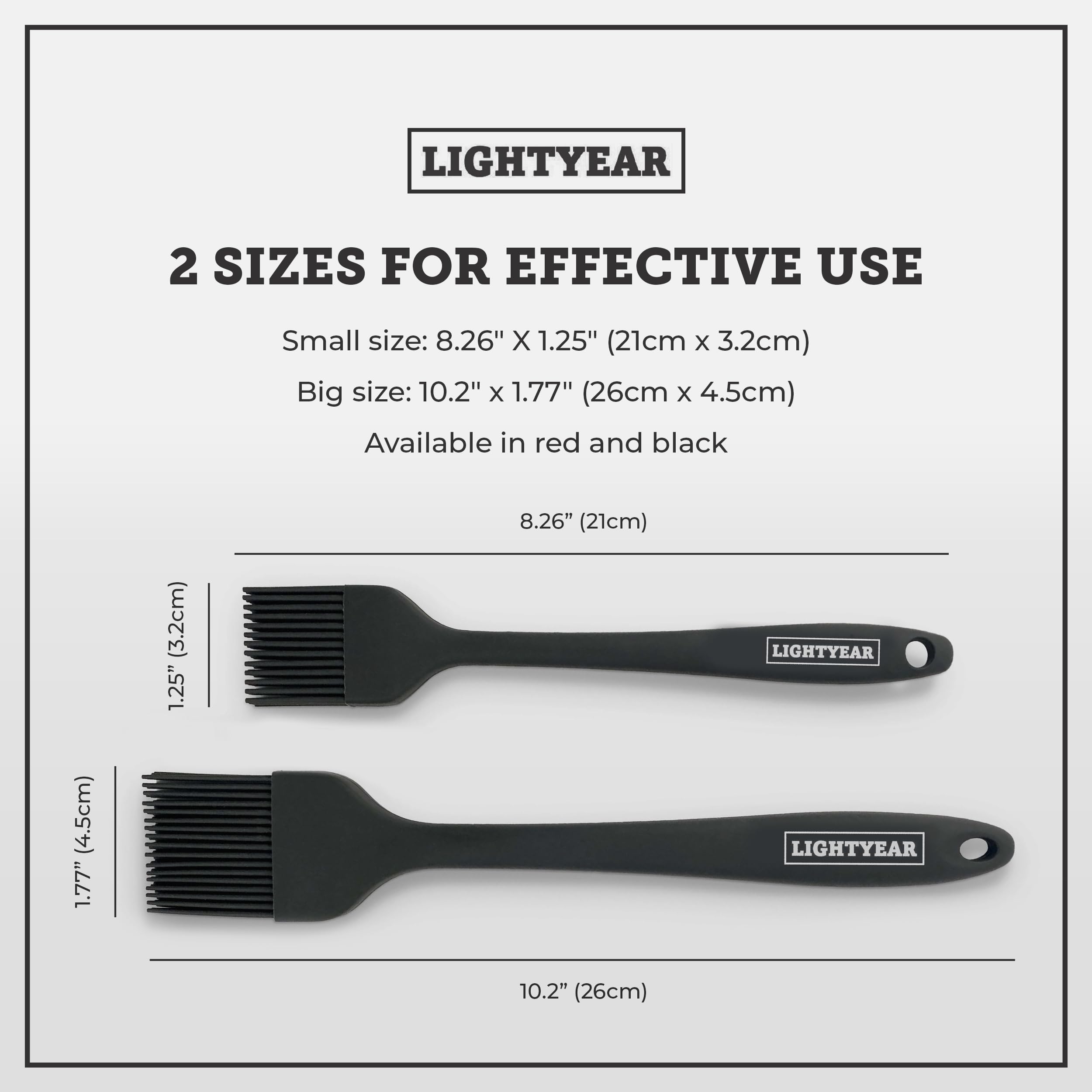 Lightyear silicone brush in oven demonstration, heat resistant up to 450°F