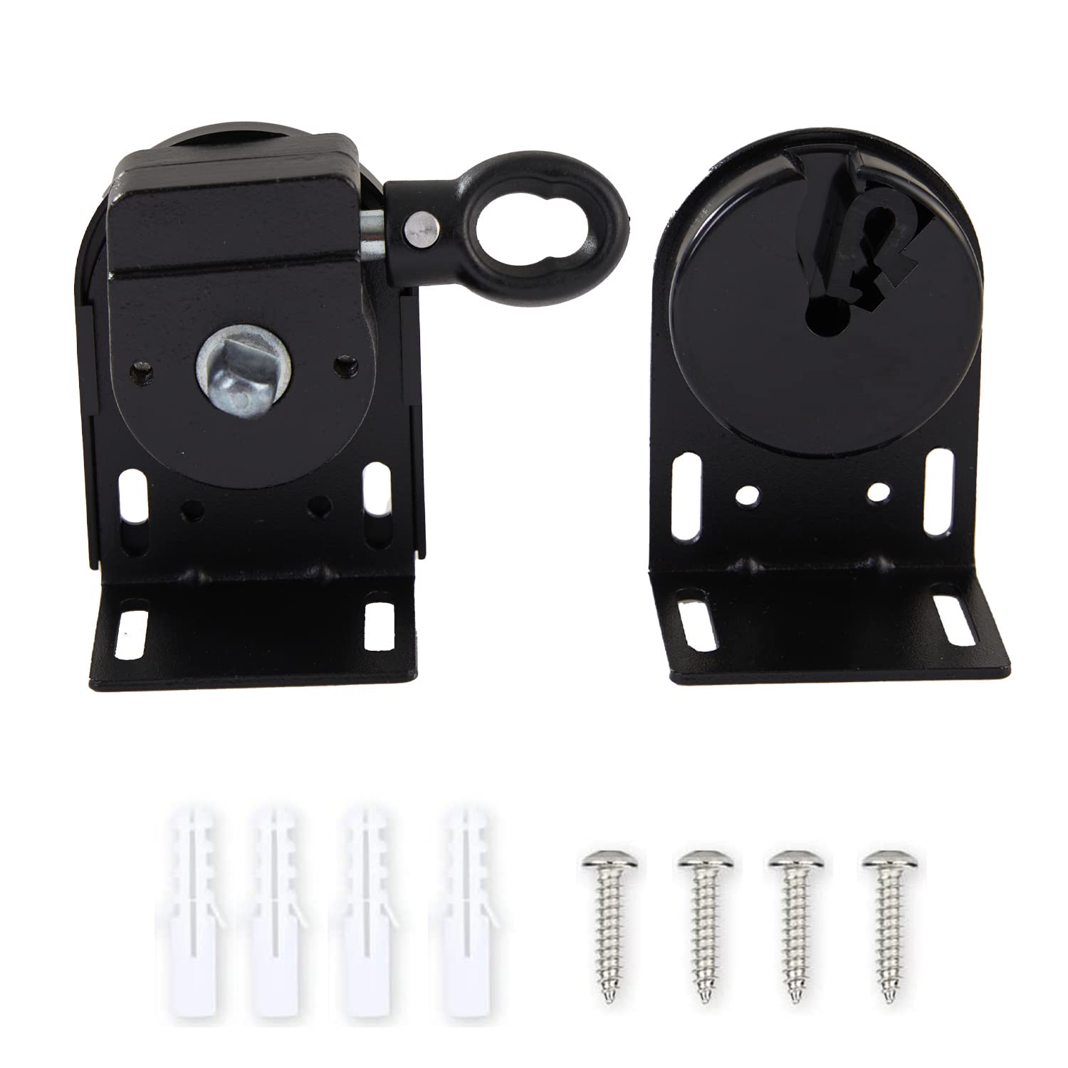 Lihopefe roller blind bracket end caps pair for secure shade installation