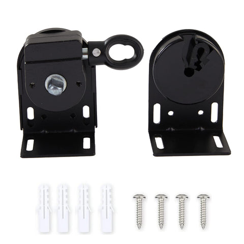 Lihopefe roller blind bracket end caps pair for secure shade installation