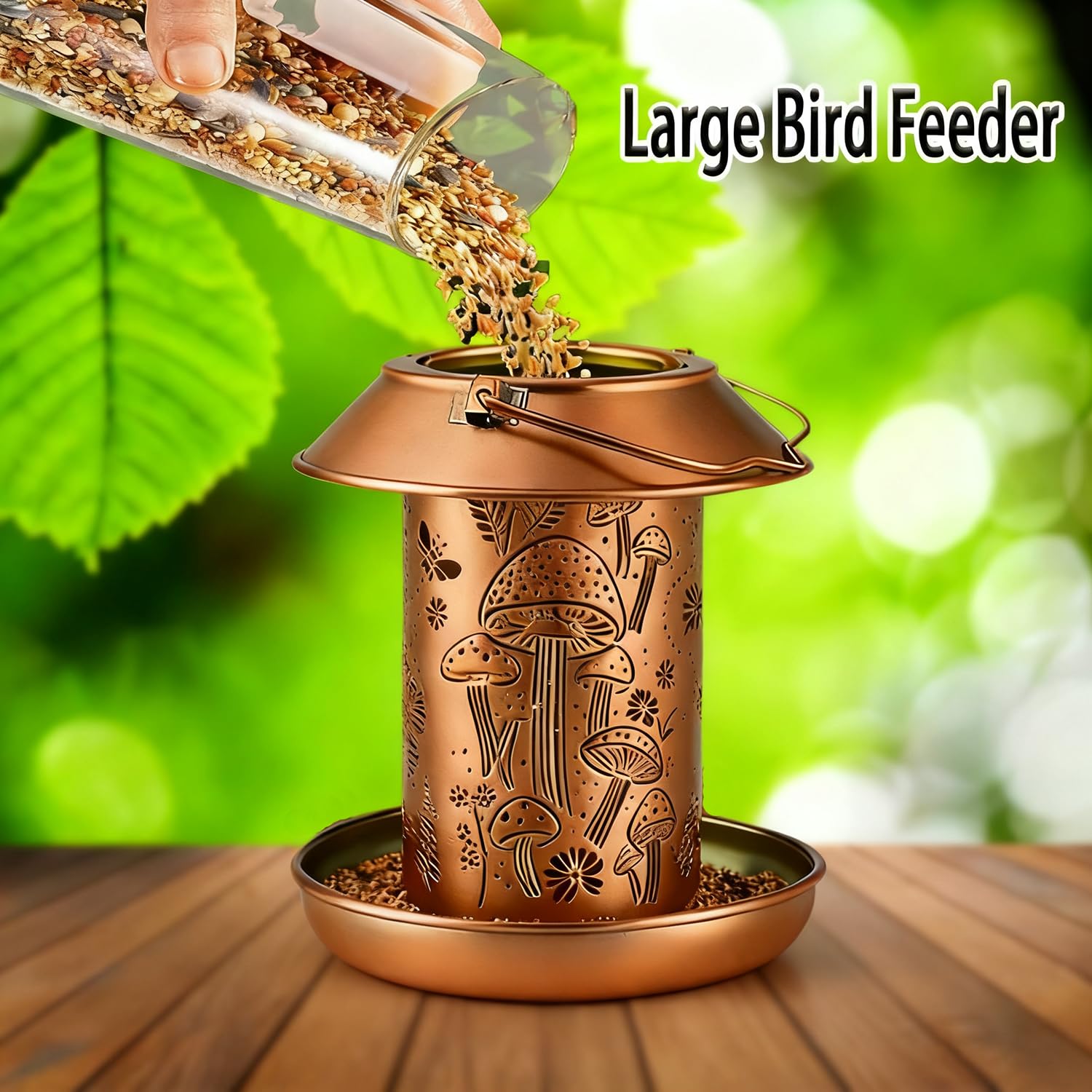 LIJIAHANG outdoor hanging bird feeder for easy garden feeding