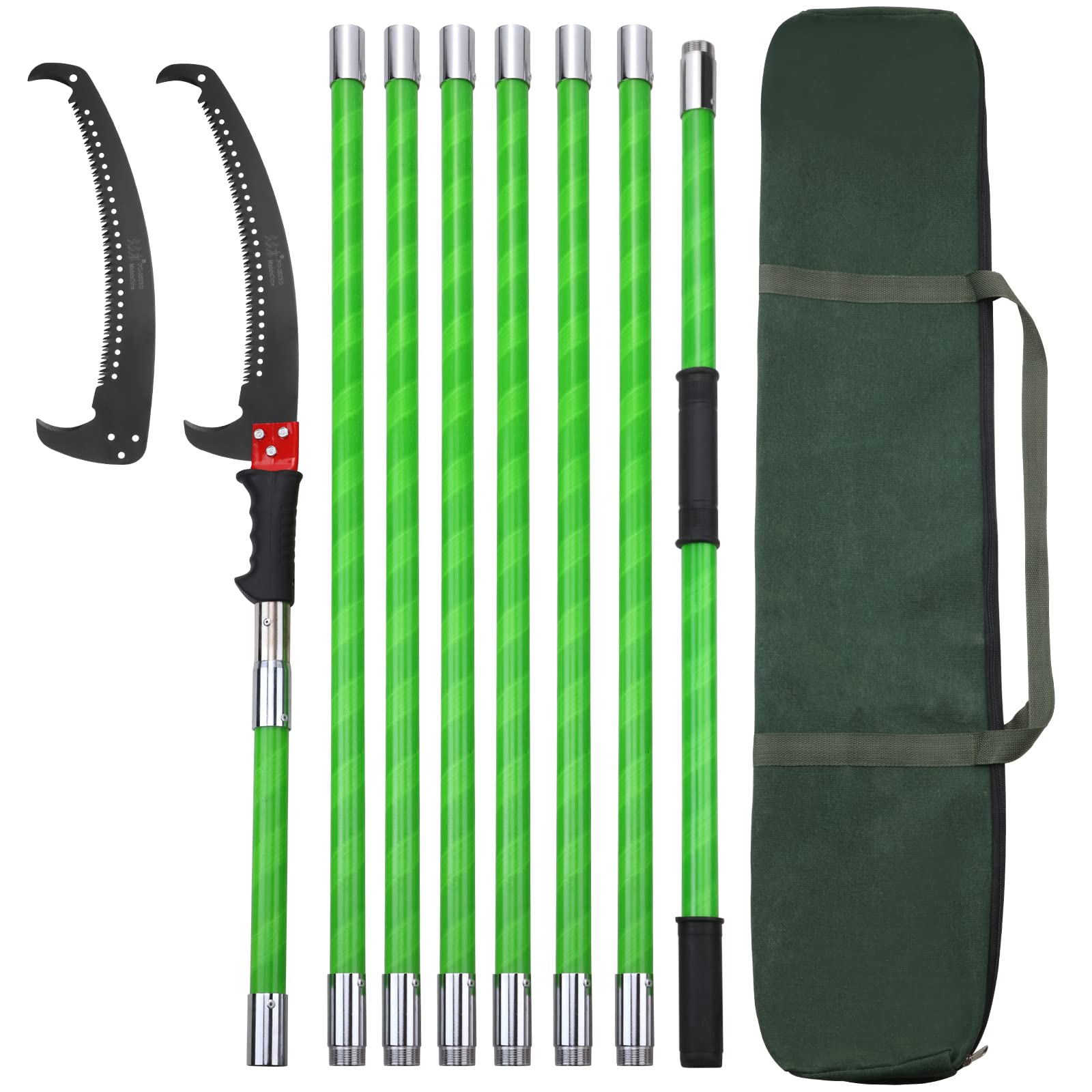 Likeem 27 ft tree pole pruner extended reach for tall branches