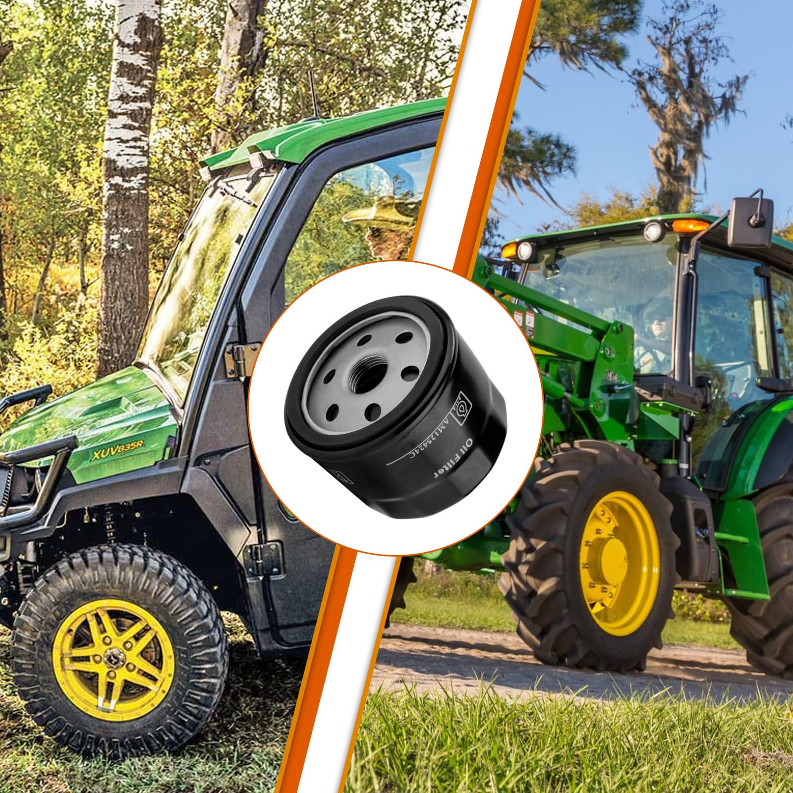 LikeLion AM125424 compatibility map for John Deere models.