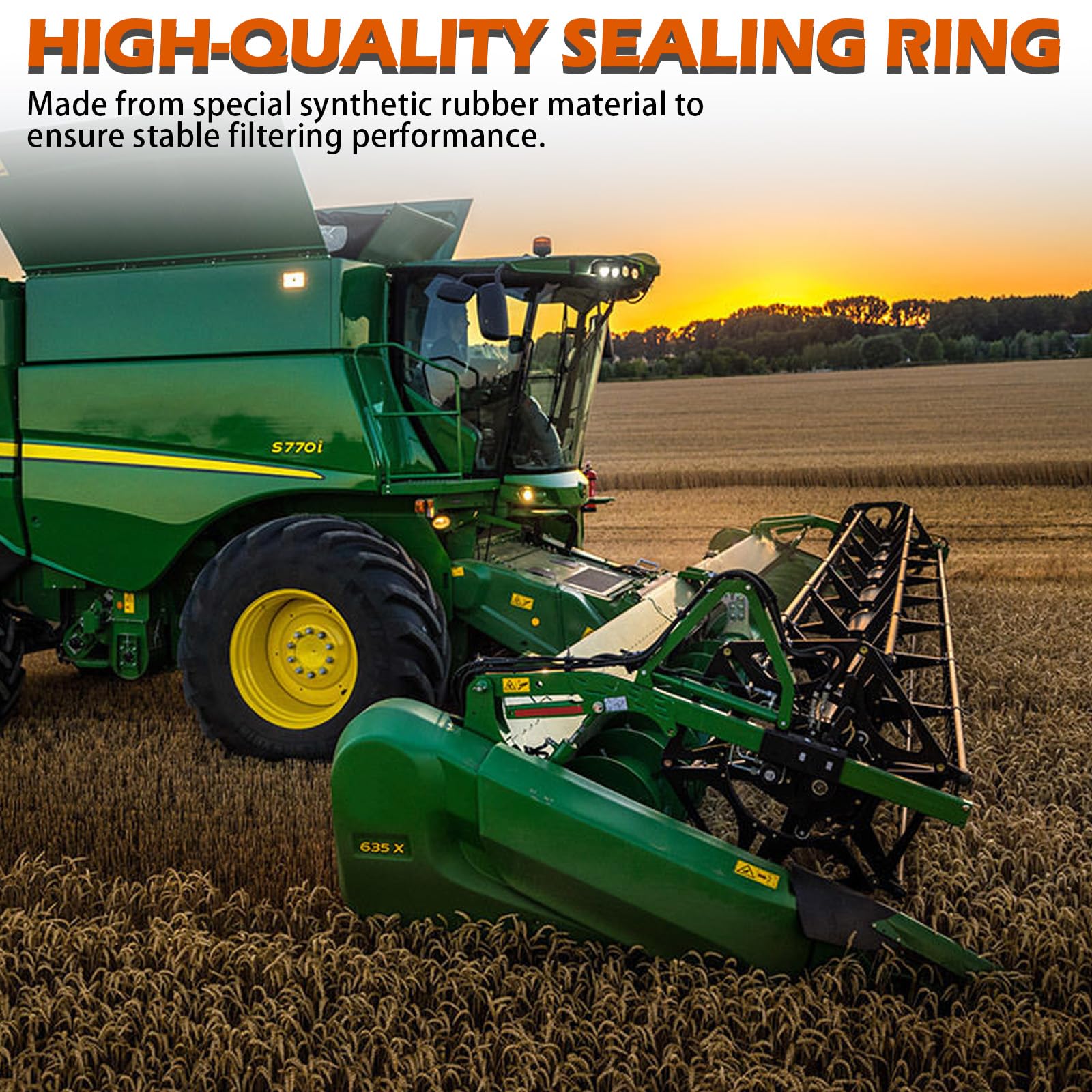 LikeLion AM125424 sealing ring made of synthetic rubber for stable sealing.