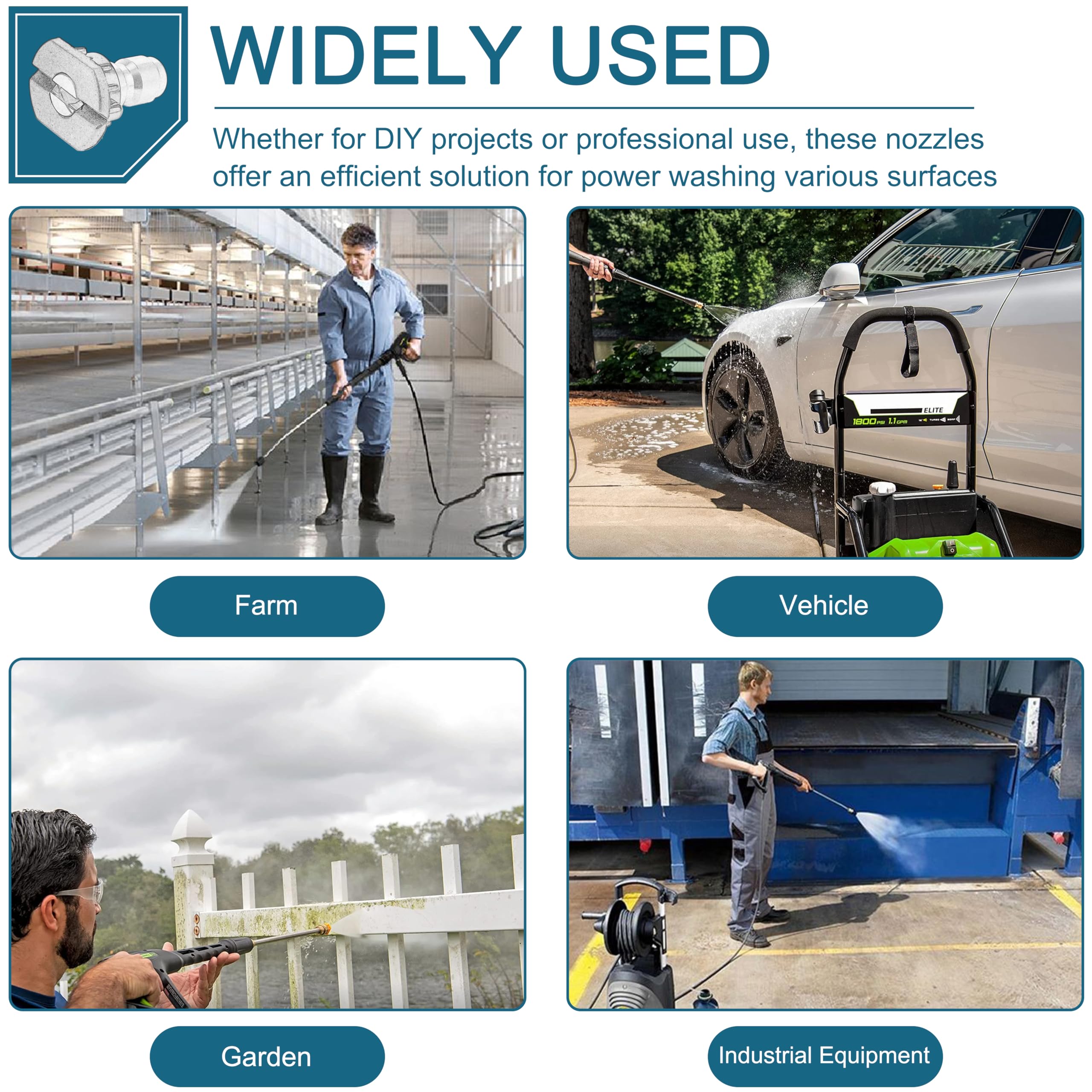 LikeLion deck and patio cleaning nozzle designed for efficient outdoor maintenance