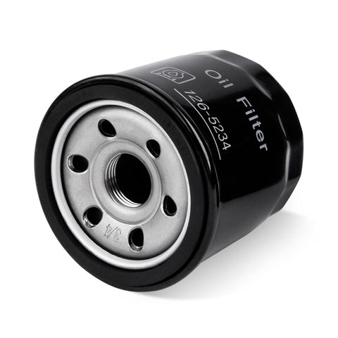 LikeLion 126-5234 filter front view for Exmark Toro, durable housing supports steady oil flow.