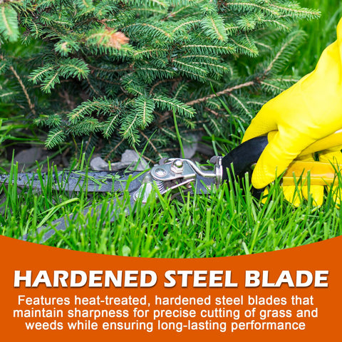 LikeLion grass shears ergonomic handle for comfortable long trimming sessions