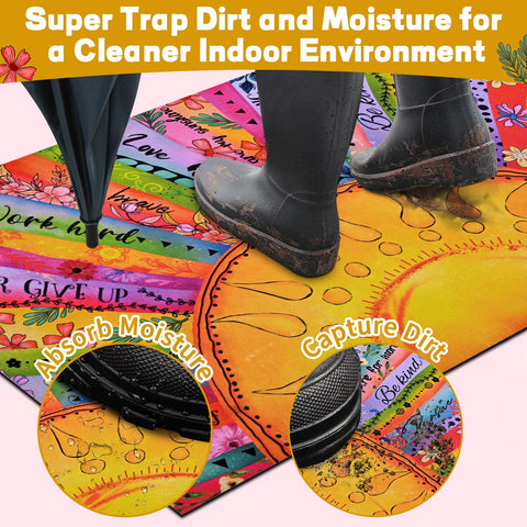 Likiyol absorbent surface traps dirt and moisture for tidier interiors.