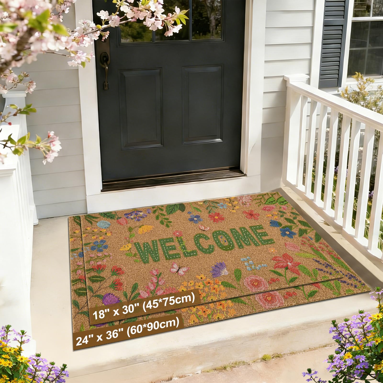 Likiyol outdoor-indoor use mat suitable for year-round placement