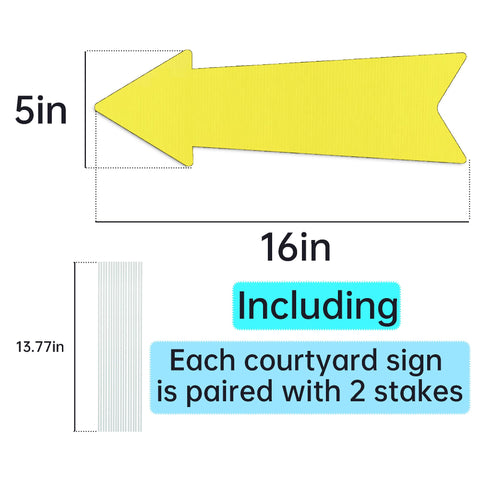 LIKOSEA directional yard sign for weddings, reusable and weatherproof