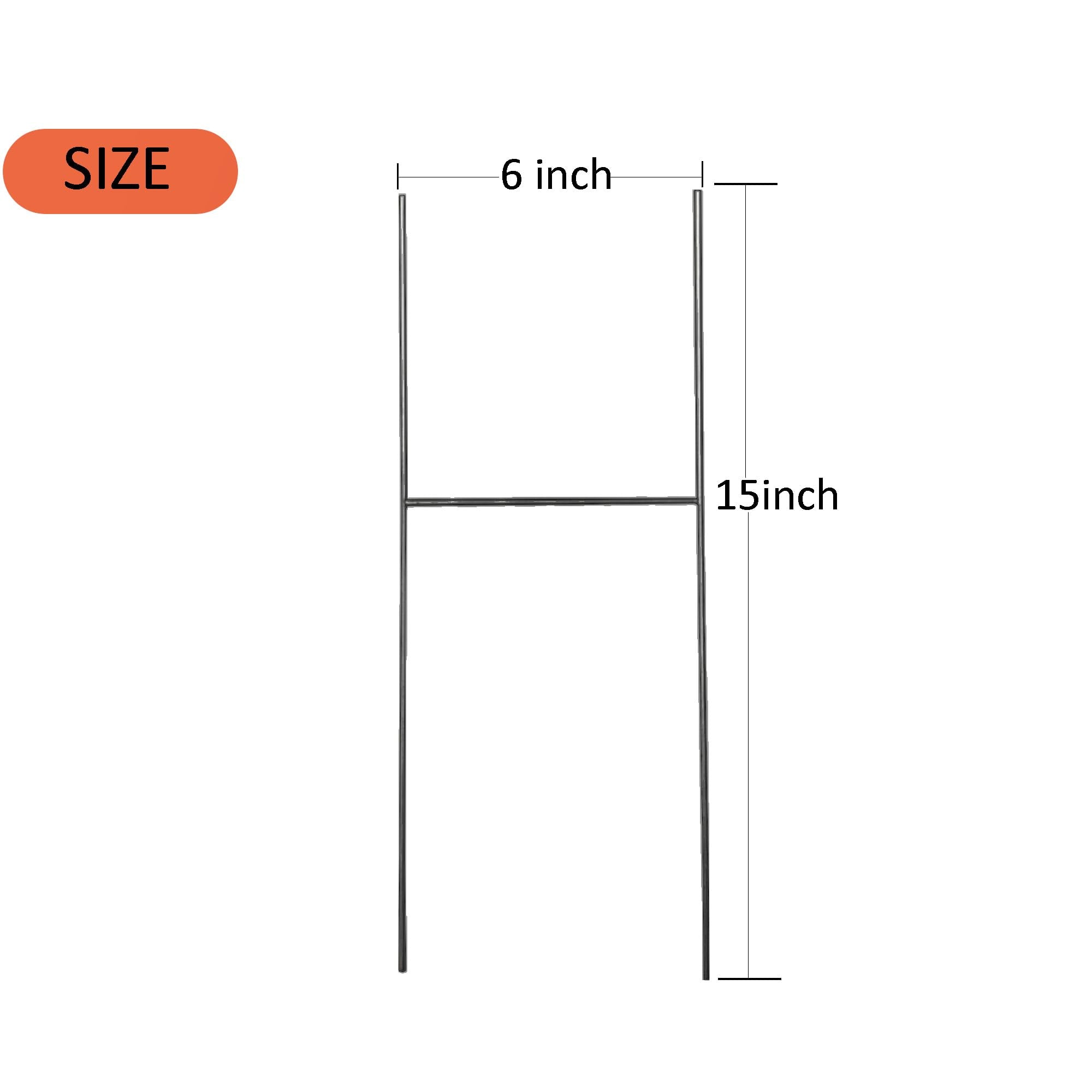 LIKOSEA galvanized steel H-stake provides durable outdoor sign support