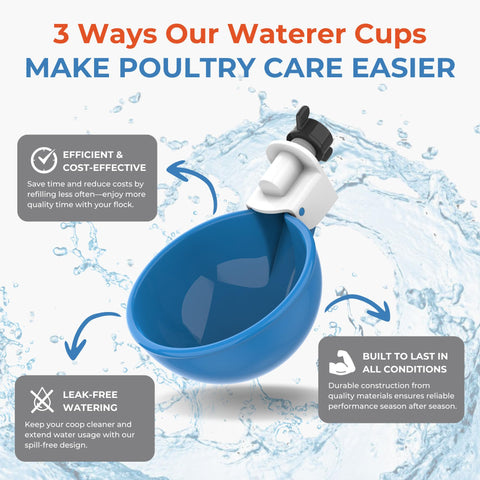 Lil'Clucker 5-pack waterer kit helping streamline flock hydration in any enclosure.