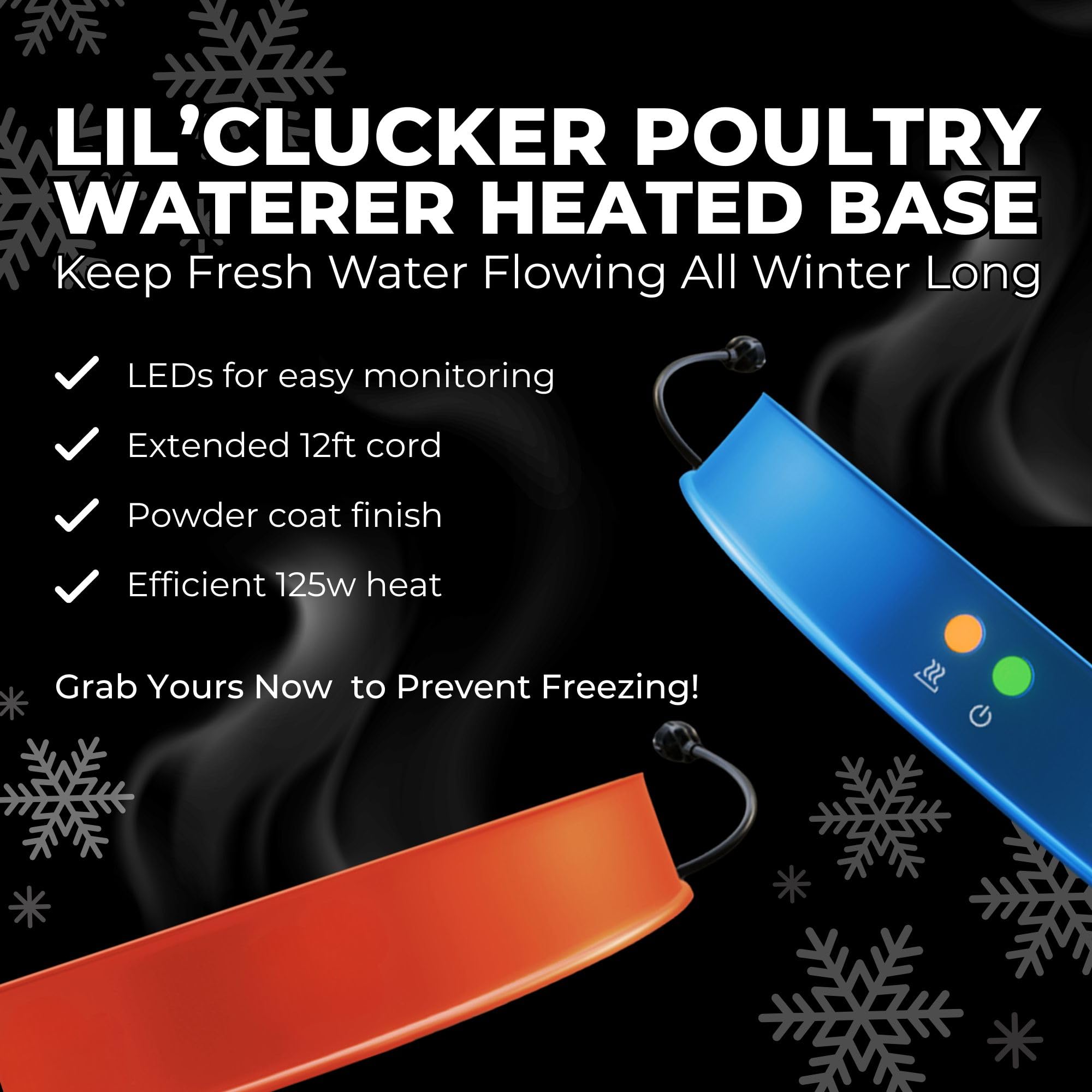 Lil'Clucker chicken nipple waterer in action delivering hydration