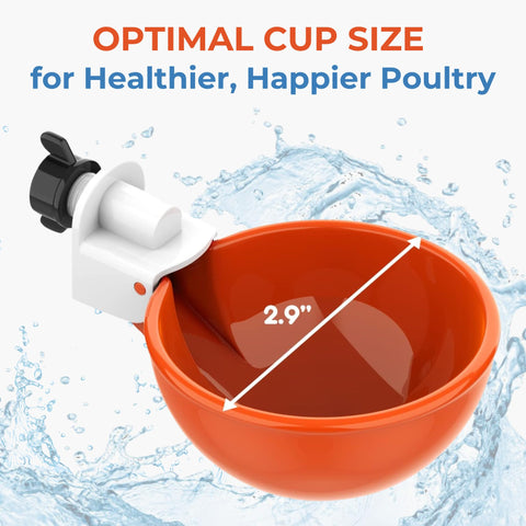 Lil'Clucker mounting hole view showcases 3/8 inch hole compatibility