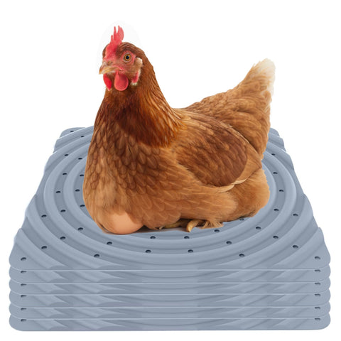 Lil'Clucker washable nesting pad gray 6-pack, reusable bedding for clean, comfortable nesting.
