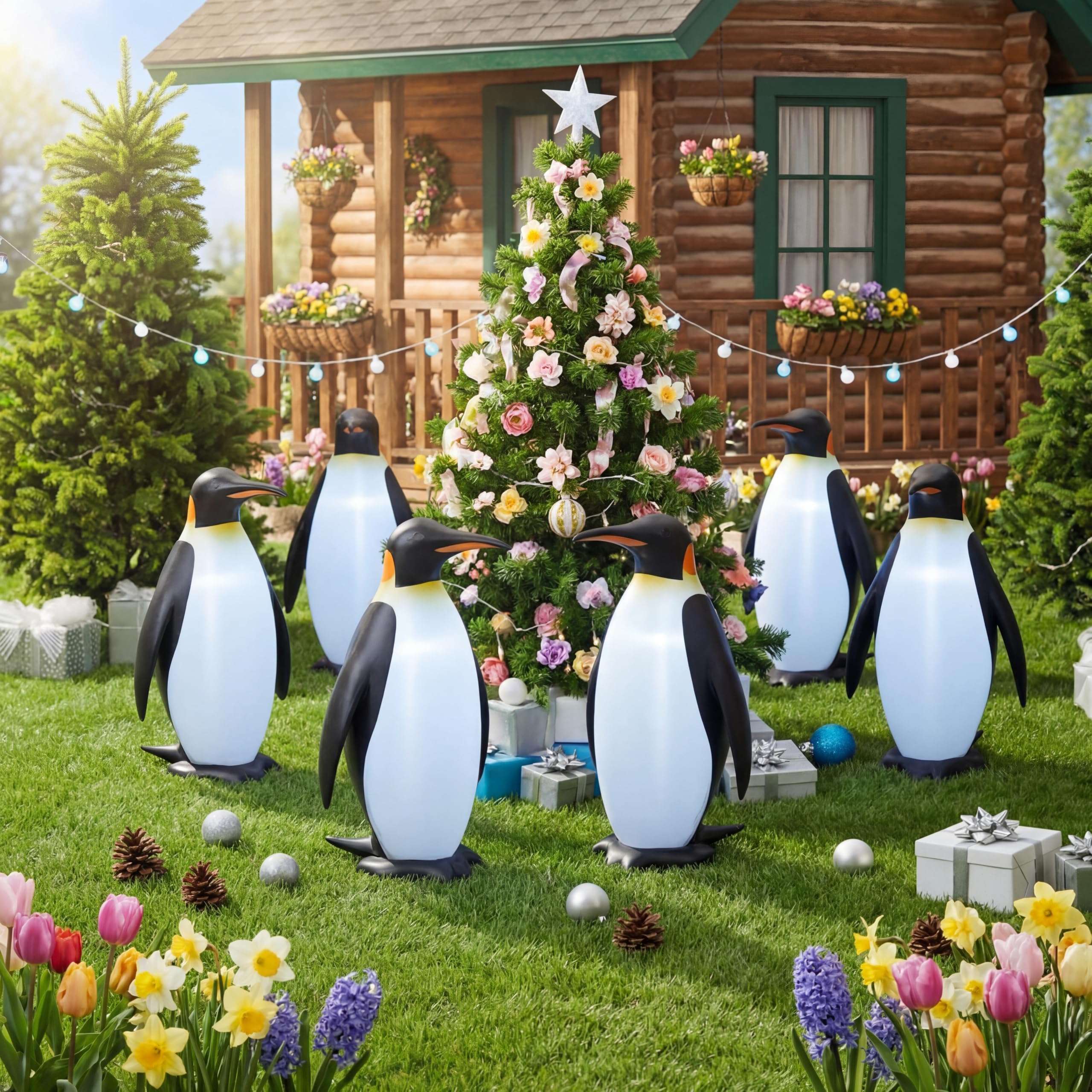 Liliful penguin photo prop enhances kids' party memories.