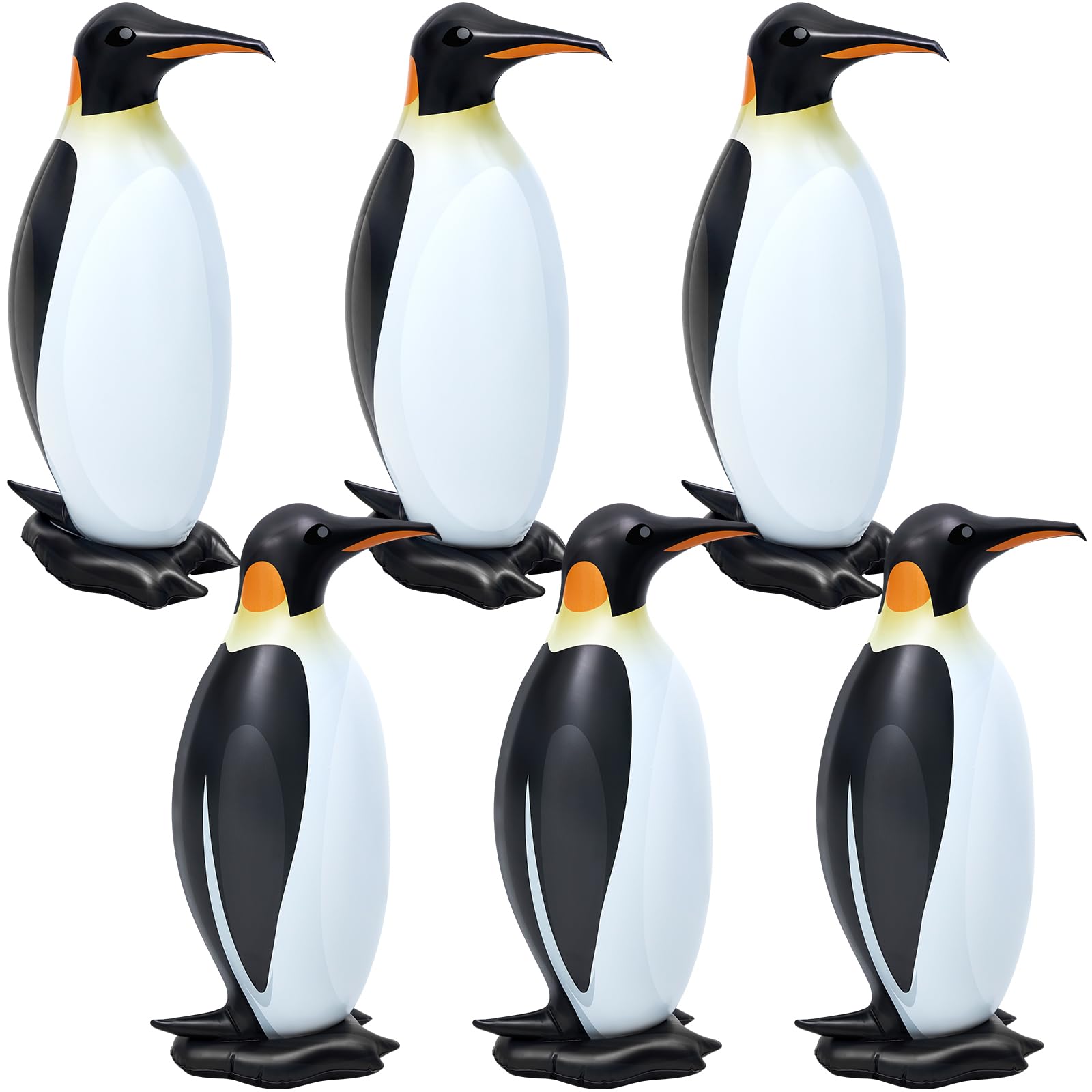 Liliful penguin standing pool decor boosts pool party charm.