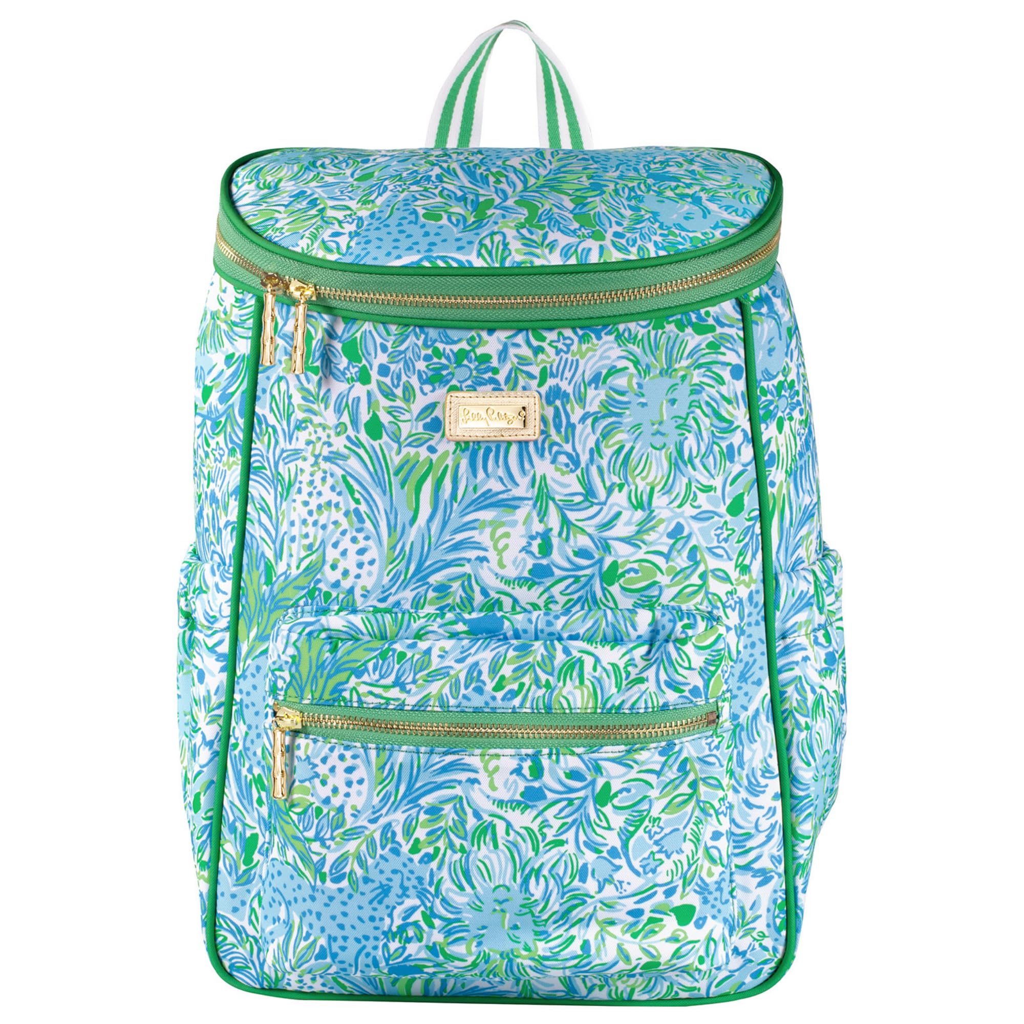 Lilly Pulitzer insulated interior keeps foods at the right temperature on the go.