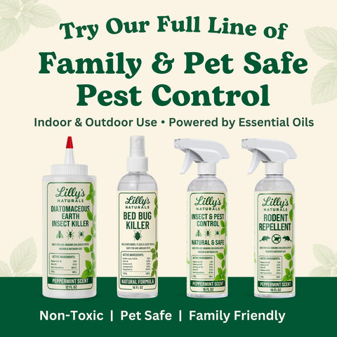 Lilly's Naturals spout bottle dusting for targeted, easy application