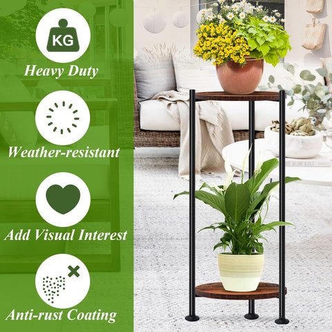 Lilybud Lily 30-inch height elevates plants for improved sunlight access.