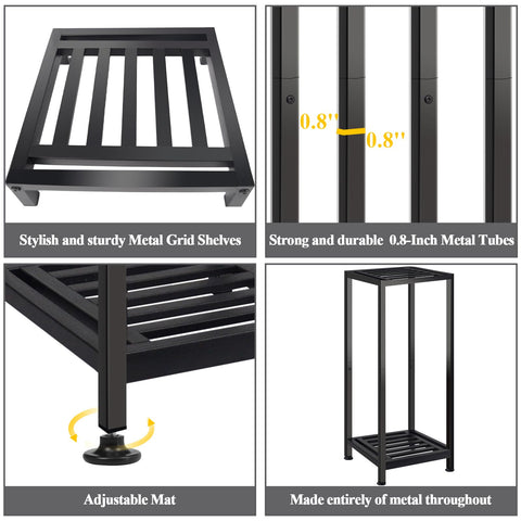 Lilybud decorative flower stand enhances living rooms or balconies with secure display.