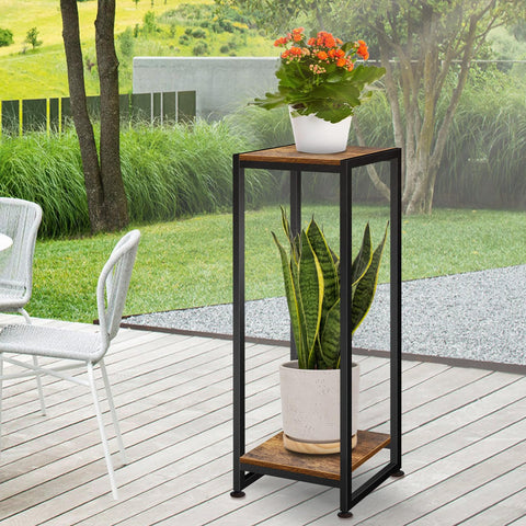 Lilybud indoor-outdoor stand doubles as a practical surface for decor moments.
