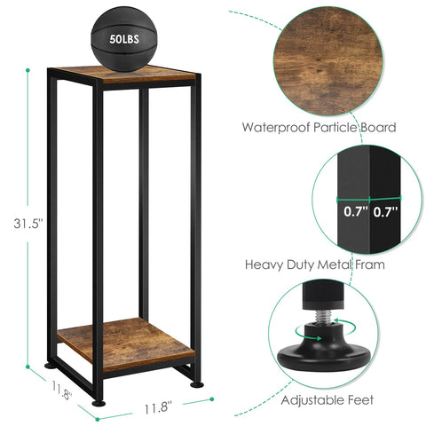 Lilybud modern corner stand fits patios and balconies, saving floor space.