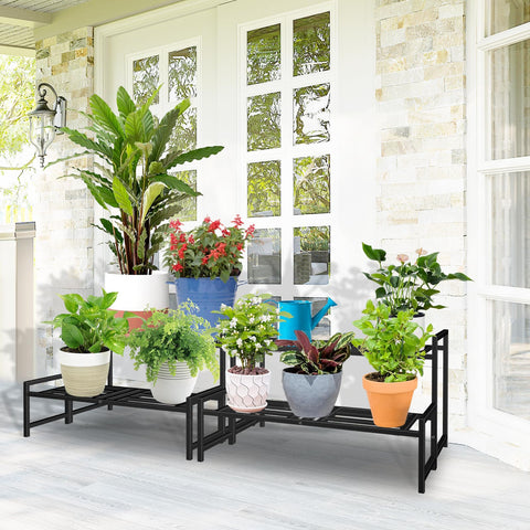 Lilybud lily plant stand black finish complements any decor and room vibe.