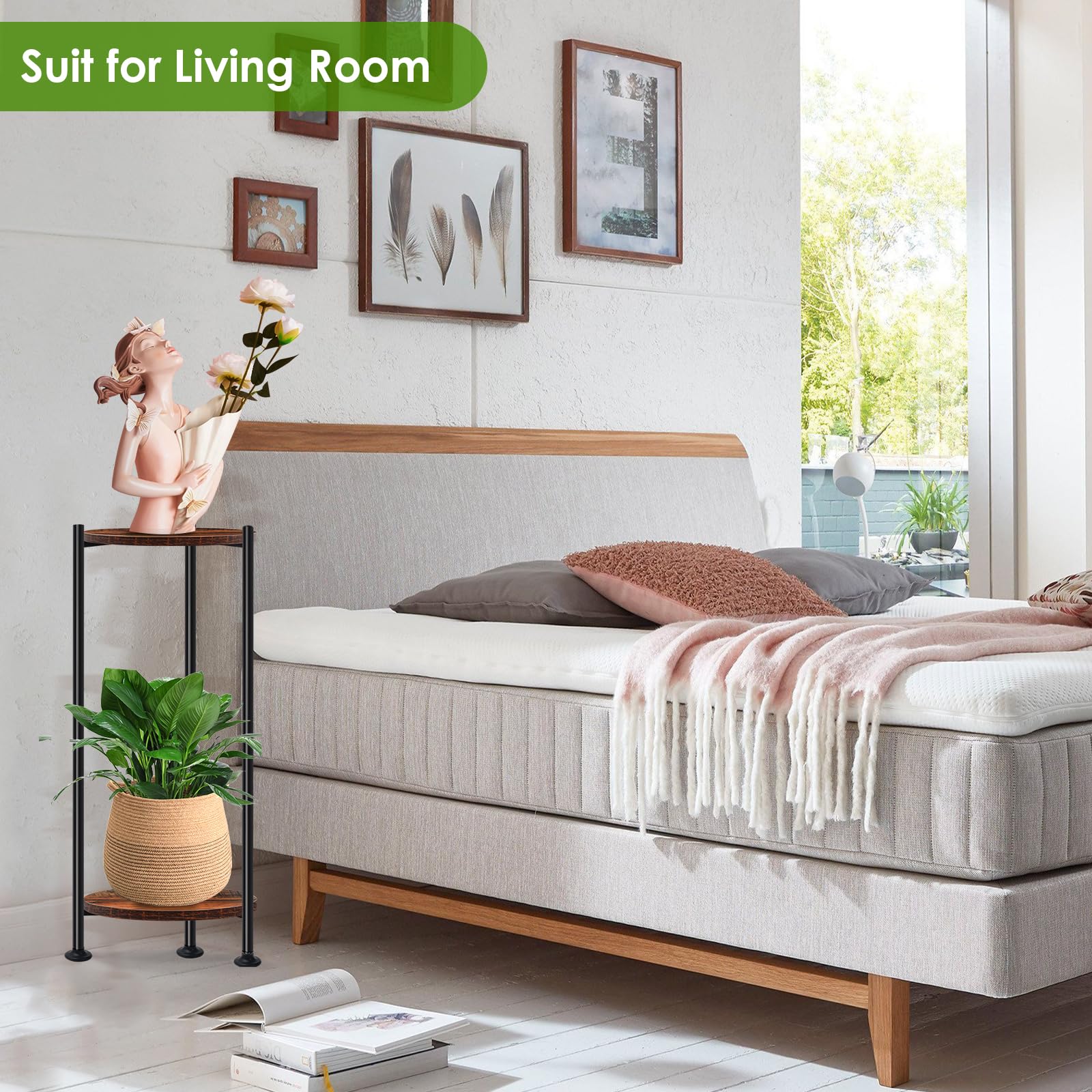 Lilybud Lily wood-pattern finish adds natural warmth to living spaces.