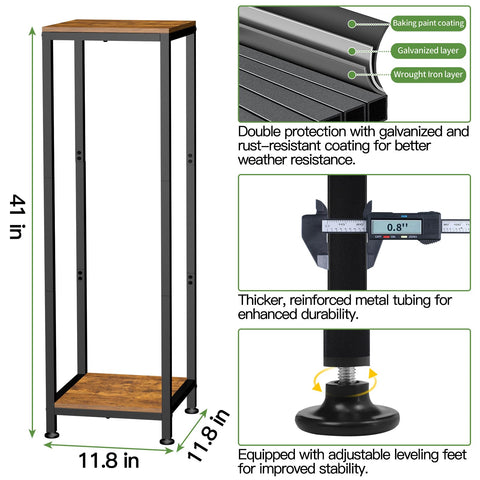 Lilybud corner stand fits living rooms and balconies with practical style.
