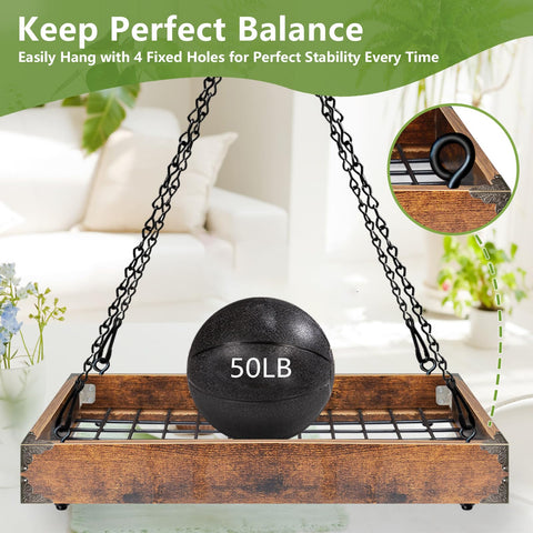 Lilybud 50 lb capacity keeps heavier pots securely in place.