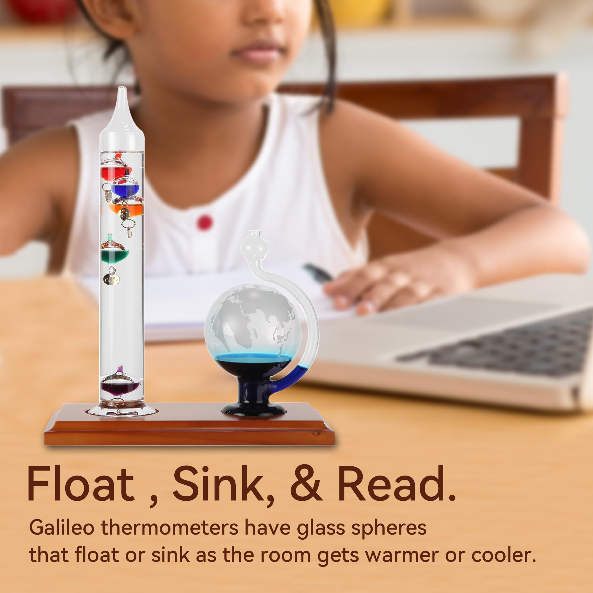 Lily's Home thermometer features gold-plated tags for a refined look.