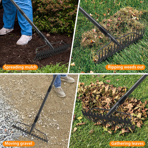 Lilyvane 63-inch handle provides extended reach for larger gardens.